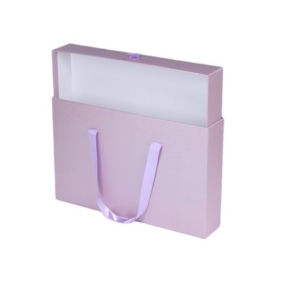 Sliding Open Drawer Box Men and Women's Underwear Box Paper Cardboard Clothes Package with Handles