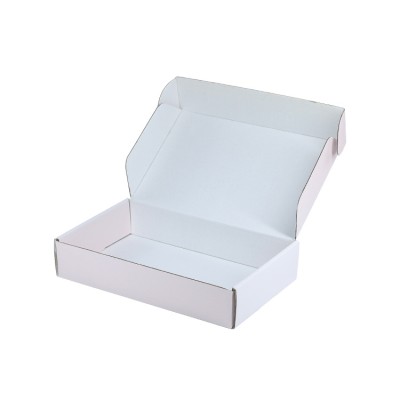 Custom Printed White T-shirt paper packaging cardboard boxes brown apparel corrugated boxes packaging