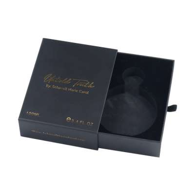 Custom Luxury Drawer Style Paper Cosmetic Packaging Box for Lashes or Hair Extension