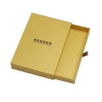 Guangzhou Factory Custom Luxury Textured Kraft Paperboard Drawer Gift Paper Box with Ribbon