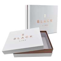 Luxury eco friendly satin paper gift packaging box